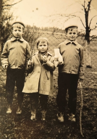 Bratři Petr, Pavel a Karel Kalivodovi, kolem roku 1960