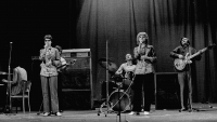 With the band Ozvěny (Echoes) and the sisters Svoboda, 1970