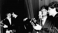 With the band Ozvěny (Echoes), 1966