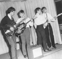 With the band Ozvěny (Echoes), 1963