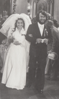 Jaroslav and Miroslava Kvapil on their wedding day in 1976