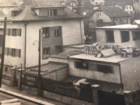 Vila a továrna v Modřanech v roce 1940 