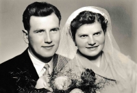 Vladimír Žemla s manželkou Jarmilou, 1959