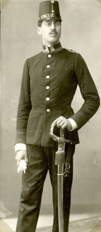 His grandfather, Vilém Dostál, in Austrian uniform 