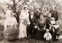 Svatební foto rodičů Karla Lanczika, 1912