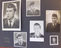 Fotografie Iva Podušky z časů vojny, 1956-1958