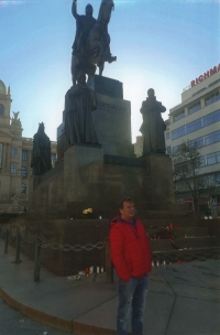 Ladislav Harant roku 2020 na výletě v Praze u příležitosti oslav k 17. listopadu 1989