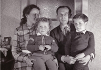The Novák family in Letohrad, 1959