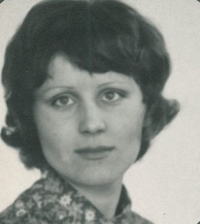 Ludmila Skřivanová, r. Veverková, dobová fotografie, Praha 1973