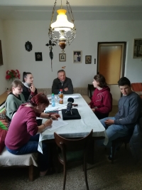 Nahrávání rozhovoru pro projekt Příběhy našich sousedů