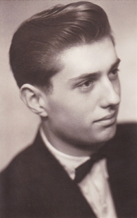 Jan Pokorný before entering university, 1956 or 1957 