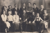 Josef Štainochr with his parents and siblings