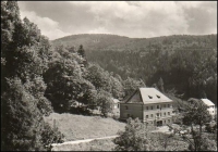 Historická fotografie budovy finanční stráže (celnice) ve Velkém Vrbně (něm. Gross Würben)