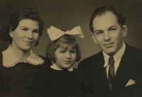 Libuše Macková with her daughter Stanislava and husband Jan