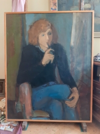 Zbyněk is sitting - a portrait, 1975