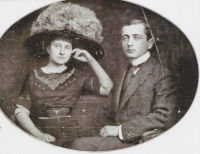 Jan Schebek se svou první manželkou Klaudinou