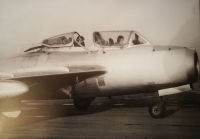 Jozef v kokpite stíhačky