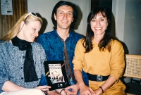 With Boleslav Pollívka and his wife Chantal, Australia, 1980s 
