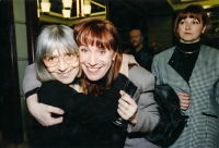 With Jaroslava Moserová, 1990s 
