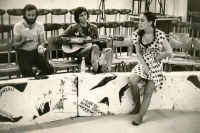 At The Theatre on a String, 1970s 
