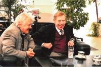 With Václav Havel, the filming of The Wild Country (Zdivočelá země)