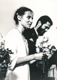 Martina Špinková, svatba, 1981