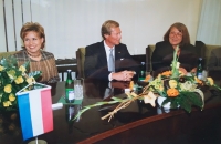 Judicial Union, Grand Duke and Grand Duchess of Luxembourg and Eliška Wagnerova in Brno, Constitutional Court, October 2002
