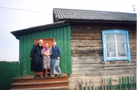 In front of a chapel in Siberia, 2006