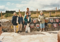 Margit is the second one from the left at the source of the Elbe, 2003