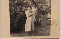 Jozef with his mother, in 1959.

