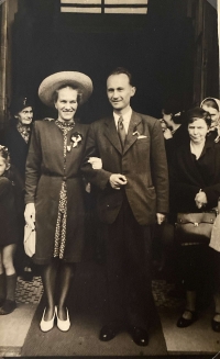 Růžena Mádrová a Miloš Mádr. 3. června 1944