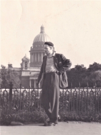 Petr Brandeiský na studiích v Leningradě, 1953