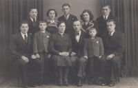 The Horníčeks and the shop personnel, circa 1940