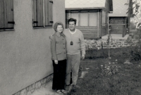 Manželé Burešovi v Novém Jáchymově, 1972