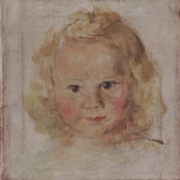 Portrét Magdy Štajnochrové malovaný otcem kolem roku 1943