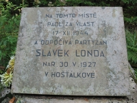 Původní náhrobek Jaroslava Londy