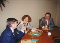 Litomiská Barbara during a senat campaign, 1996