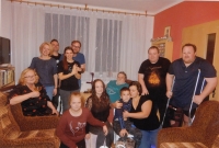 Ludmila Hronová s rodinou