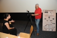 With the actress, Zuzana Fialová. 
