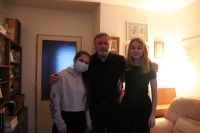 Studentky projektu Příběhy našich sousedů s pamětníkem Václavem Kulhánkem