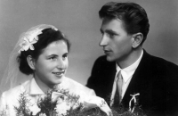 Svatební fotografie v roce 1953