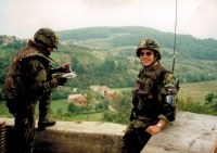 Tomáš Holub během mise v Bosně