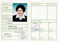 Marta Štáflová's Scout card