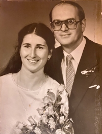 Wedding photo of Karel Rajtmajer and his wife Mirka