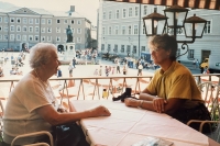 Summer 1990 in Salzburg. Aunt Anděla and the witness