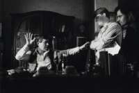 Igor Chaun jako režisér s Josefem Abrhámem, 1991