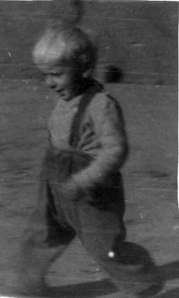 Malý Jaroslav Křížek v roce 1951 nebo 1952
