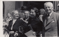 Dědeček Václav, babička Marta a teta Marie