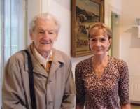 Profesor Černý (teatrolog) s Helenou Judlovou