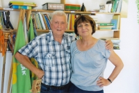 Pamětník s hospodářkou Hanou Novotnou, 2015